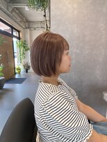 ヤソヤ(88)&nbsp;ナチュラルボブ/ブリーチありピンクベージュ