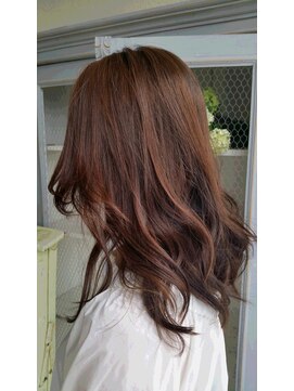 ワークスヘアー(WORKS HAIR) ハイトーンピンク×ハイライト