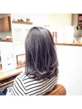 心(cocoro) ブルーアッシュ ホワイトメッシュスタイル