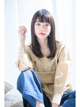 ネオリーブアーチ 武蔵小山店(Neolive arch) ワンカールストレート×セミウェットな前髪で大人リラクシー