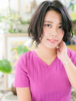 カバーヘア ブリス 上尾西口店(COVER HAIR bliss)&nbsp;*bliss上尾*黒髪＆かきあげ＊愛され前下がりボブa