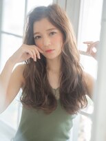 セラ バイ ユーレルム(SerA by U-REALM)&nbsp;ゆるふわ柔らかパーマ 担当 森　美髪／ネイビーカラー