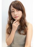 前髪かき上げイメチェンイヤリングカラーラベンダーカラーくびれ
