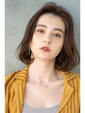 オースティン 流山おおたかの森(AUSTIN) 大人かわいい前髪セシルカットココアブラウンフリンジウェーブ