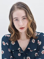 クレール 松戸(Clair)&nbsp;くびれボブ/カーキグレージュ/大人かわいい/フェザーバング