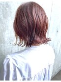 【カシスピンク/インナーカラーボブ】ZEEN 山内　潤@20代30代