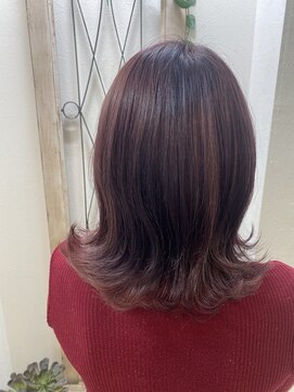 美容室 パルス 静岡鷹匠店(PALS) 外ハネミディアム