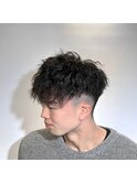 ツーブロック フェード ツイストスパイラル ツイスパ