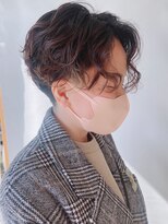 【morio原宿】刈り上げハンサムショートパーマ　強めパーマ
