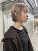 大人ボブ大人ショートボブ切りっぱなしボブ前髪あり前下がりボブ