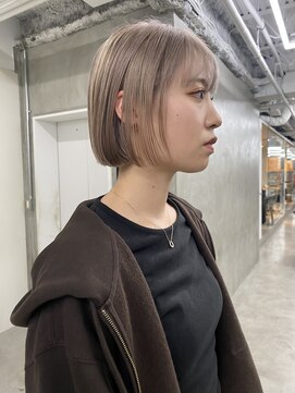 スー 渋谷(suu) 大人ボブ大人ショートボブ切りっぱなしボブ前髪あり前下がりボブ