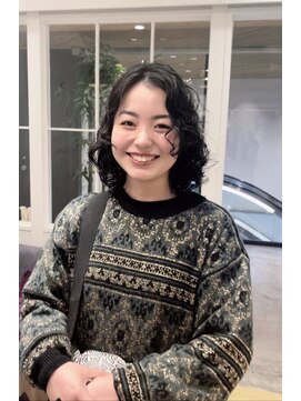 モリオフロムロンドン 松戸店(Morio from London) 【松戸 藤原】ミディアムウェーブ黒髪