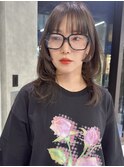 韓国風レイヤー 姫カット 顔まわりカット 井坂