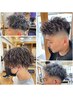 《メンズ》デザインパーマ＋ハイライト＋カット ￥22000
