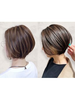 大人上品なスタイルへ♪自然になじむナチュラルなカラーで毎日が楽しくなる【白髪ぼかし/丸太町】