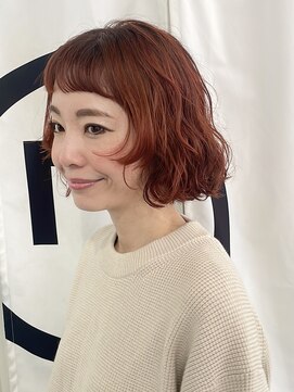 ワク(WAKU) YUJI STYLE NO.79オレンジカラーボブ