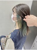 【Feria渋谷】インナーカラー/オリーブカラー/イヤリングカラー