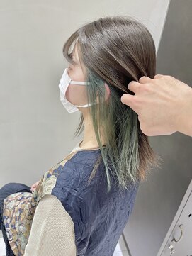 フェリア 渋谷(Feria) 【Feria渋谷】インナーカラー/オリーブカラー/イヤリングカラー
