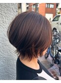 【AKIHIRO】ショートウルフボブ/骨格ストレート、ナチュラル◎