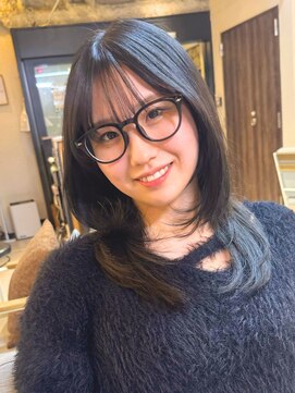 ヘアリゾート粋 ウナム 新宿東口店(enam) レイヤーカット/似合わせ/シアーブラック