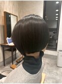 シンプルなのに垢抜ける丸みボブ　艶髪/髪質改善/トリートメント