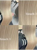 12871髪質改善金髪ホワイトブロンドマロンベージュストレート