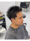 スパイキーショートスパイキーパーマ