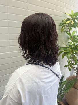 ハウディー(HOWDY) プラムカラ/パーマ/レイヤー/ミディアム