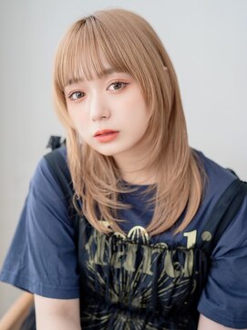ファーレ ツルミ(Fare tsurumi) ミディアムレイヤー 美髪 透明感 イメチェン くびれ 髪質改善