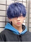 ダブルカラー/ブリーチ/シルバーカラー/ハイトーン/メンズ