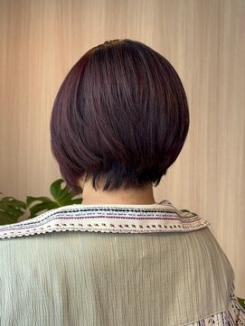オン キャナルシティ博多前店(on) 【中里恵梨】レッドブラウン×艶ボブ/髪質改善ケア/20代/博多