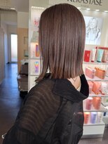 キャパジャストヘアー(CAPA just hair)&nbsp;切りっぱなしボブヘーゼルグレージュくすみベージュ