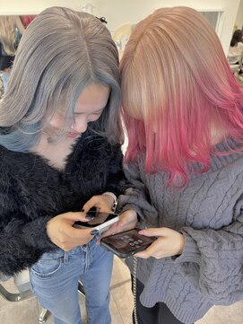 インナーカラーとデザインカラー