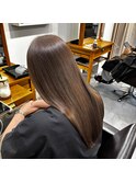 美髪矯正×ロング×マットベージュ【庚午】【深夜】