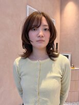 オン キャナルシティ博多前店(on)&nbsp;【晴音】ボブウルフ/顔まわりレイヤー/ブラウンベージュ/20代