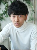 ルードな男性感を追求した、綾野剛テイストパーマ。【相模大野】