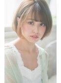 《Butterfly 目黒駅前店》ナチュラル前下がりボブ
