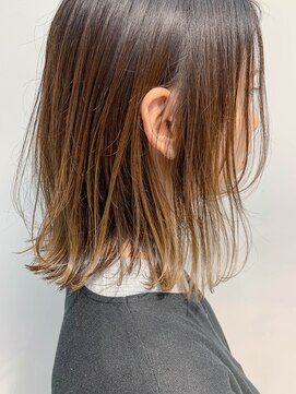 テトヘアー(teto hair) bob(バレイヤージュ、切りっぱなしボブ、グラデーション)