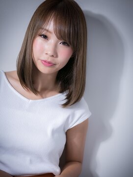 カバーヘア ブリス 北浦和(COVER HAIR bliss) 大人かわいい♪斜めバングのナチュラルボブw北浦和20代30代40代