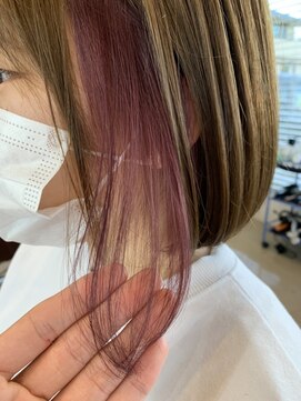 ラ メール ヘア デザイン(La mer HAIR DESIGN) インナーカラー/ピンクカラー