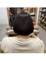 ヘアーサロン ハイプ(HYPE) 収まりの良いボブ×ツヤ系ピンクカラー