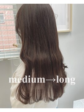 ヘアー アイス 御器所本店(HAIR ICI) シールエクステ×ナチュラルブラウン