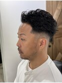 40代髪型メンズラフパーマ　ツイストスパイラル
