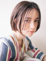 アンニュイムードボブ/アースカラー/カールボブ/小顔ボブ