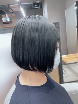 ナナ なかもず店(nana) ナチュラル前下がりボブ