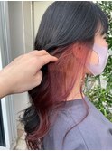 チェリーレッドインナーカラー韓国