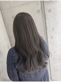 ブリーチなし　アッシュグレージュ　おおたかの森