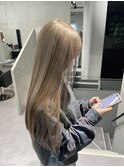 ミルクティーベージュ ハイトーンカラー