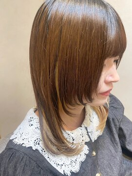 ナンバー 大分中央町店(N°) 【ERIKA】@ek07__number 最近流行りのカワイイ顔まわりレイヤー