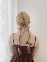 【ヘアアレンジ】お呼ばれツインアレンジ